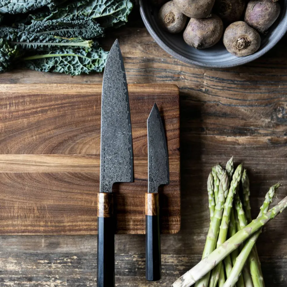 OMO knivsett, Bunka Petty 12 cm + Kokkekniv 21 cm