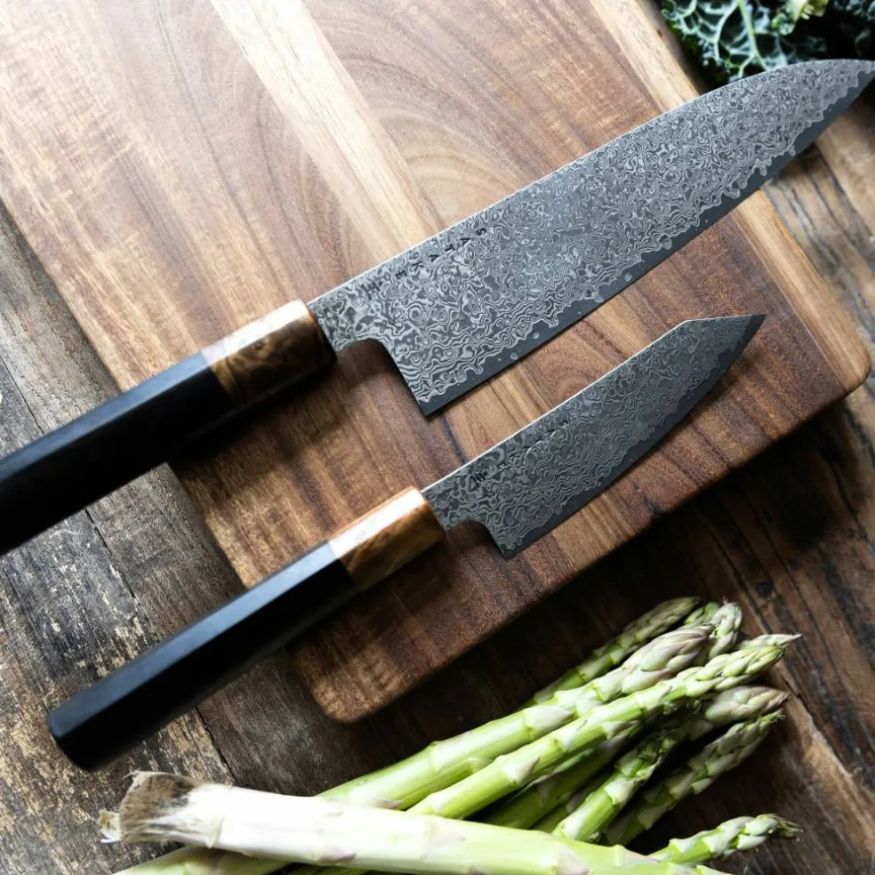 OMO knivsett, Bunka Petty 12 cm + Kokkekniv 21 cm