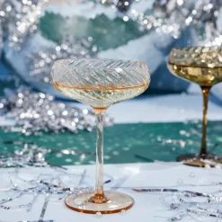 Opacity champagneglass 30 cl 2-pakning, brun