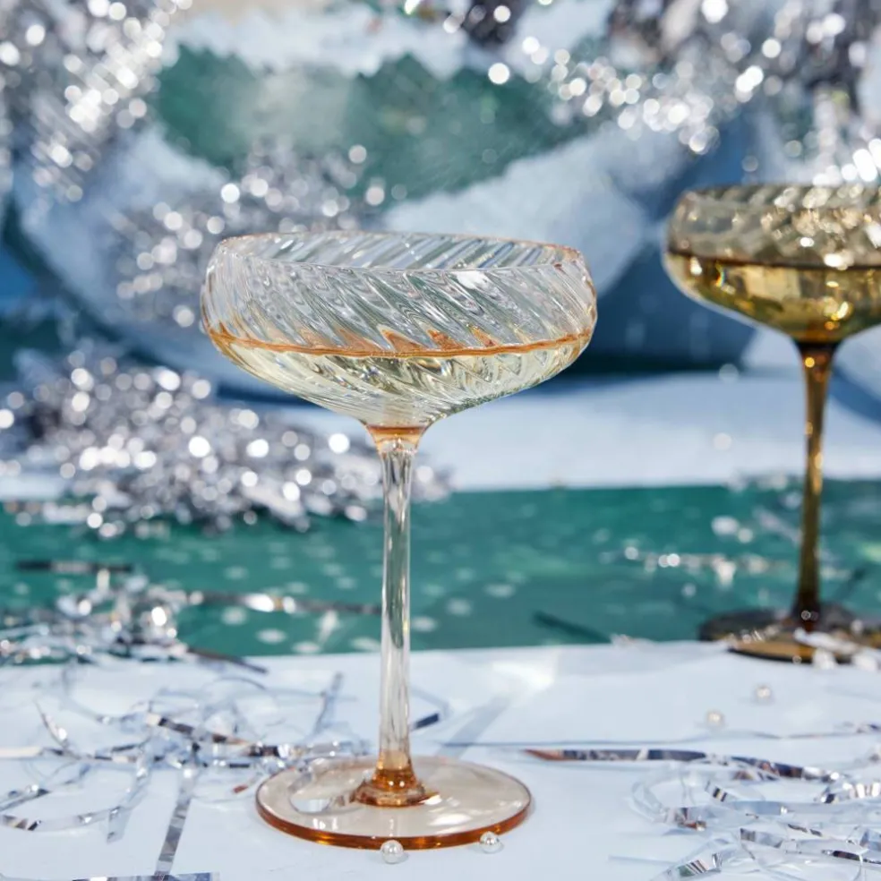 Opacity champagneglass 30 cl 2-pakning, brun
