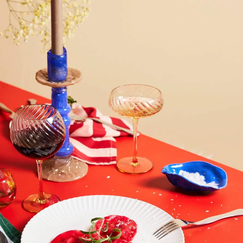 Opacity champagneglass 30 cl 2-pakning, fersken