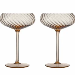Opacity champagneglass 30 cl 2-pakning, fersken