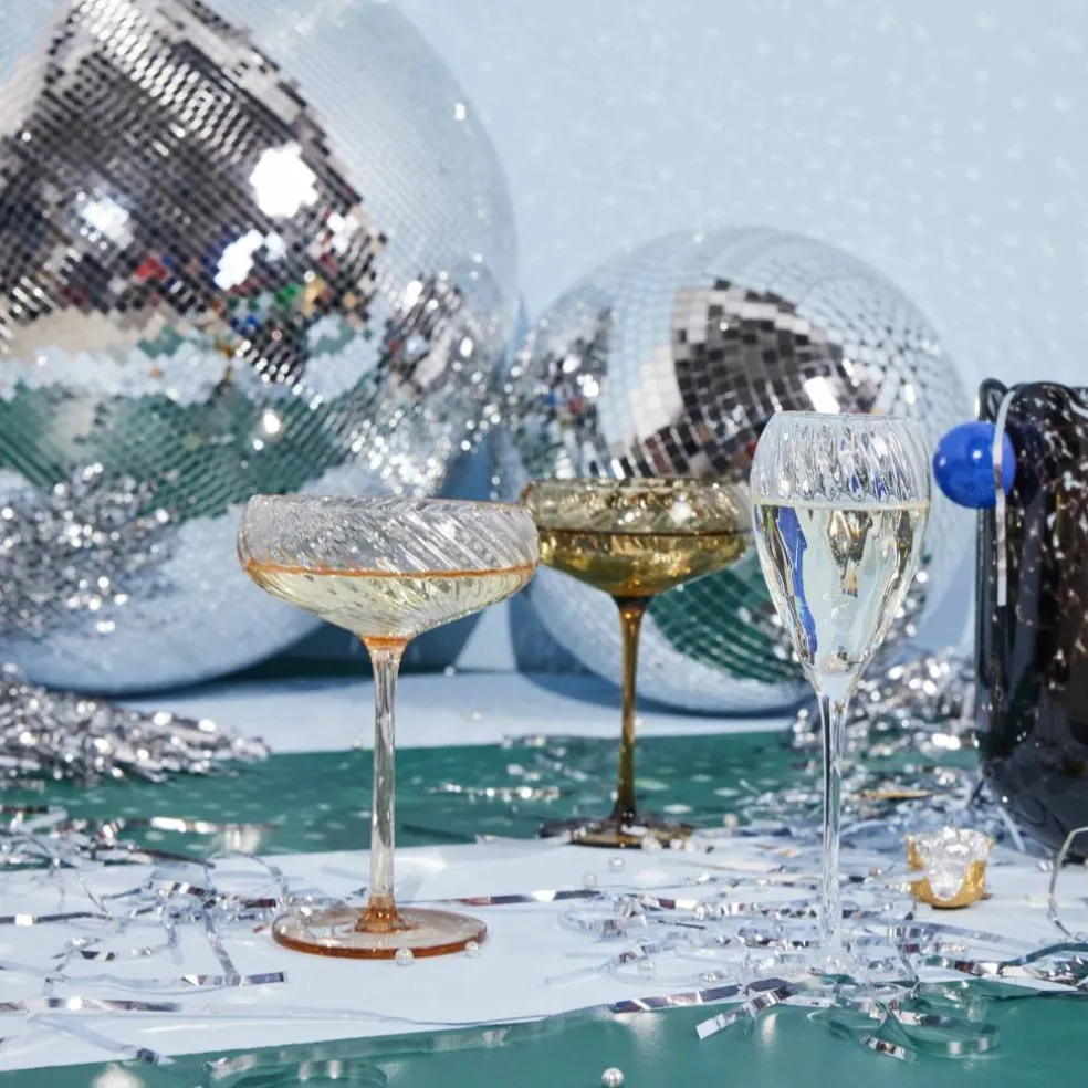 Opacity champagneglass 30 cl 2-pakning, fersken