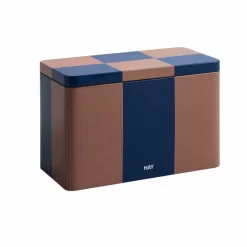 Oppbevaringsboks medium, brun/midnattblå