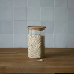 Oppbevaringsglass med bambuslokk 2200 ml
