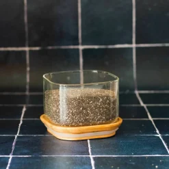 Oppbevaringsglass med bambuslokk 800 ml