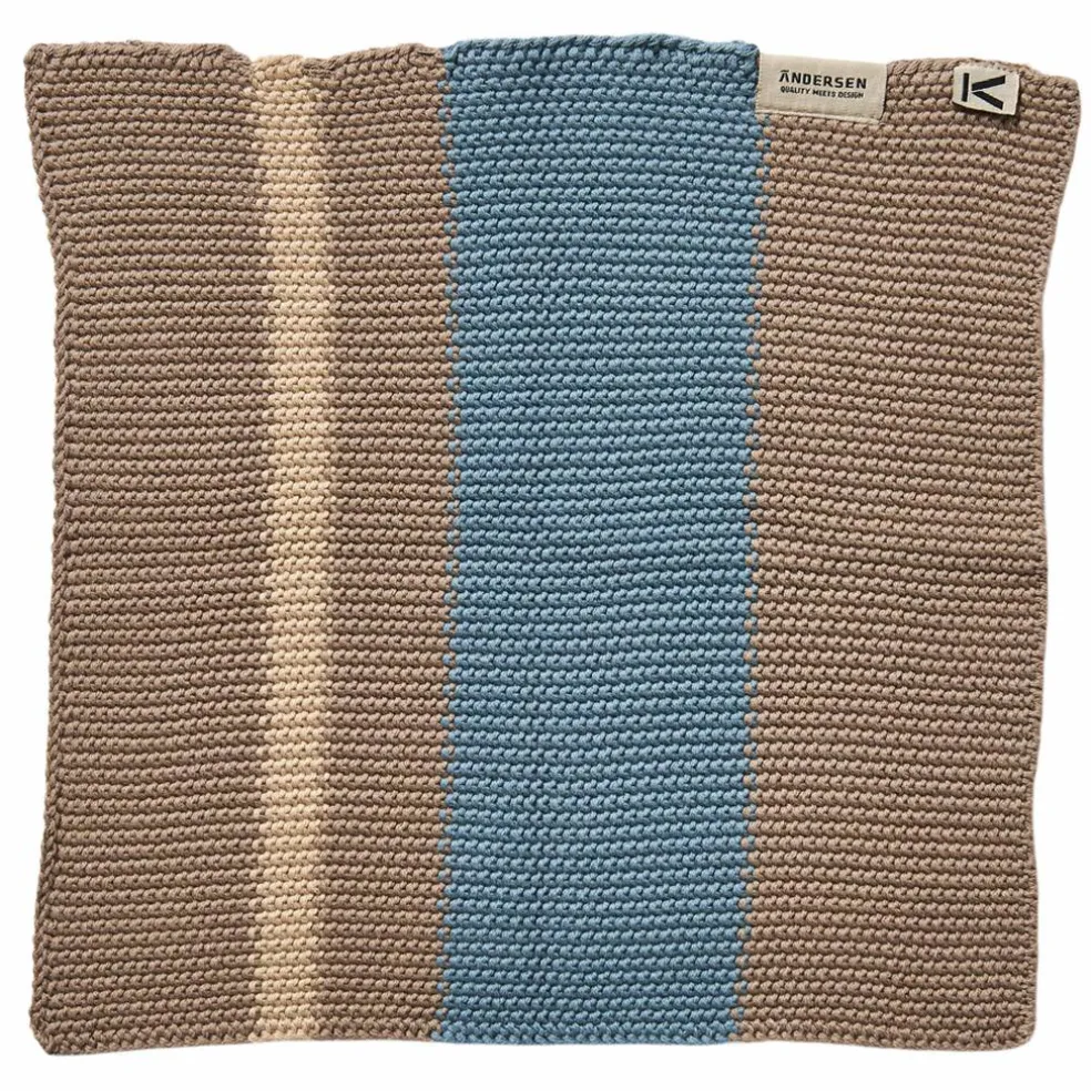 Oppvaskklut 27 × 27 cm 2-pakning, beige/blå