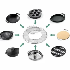 Original Gourmet BBQ System Grillrist med Sentrert Hull - 57 cm