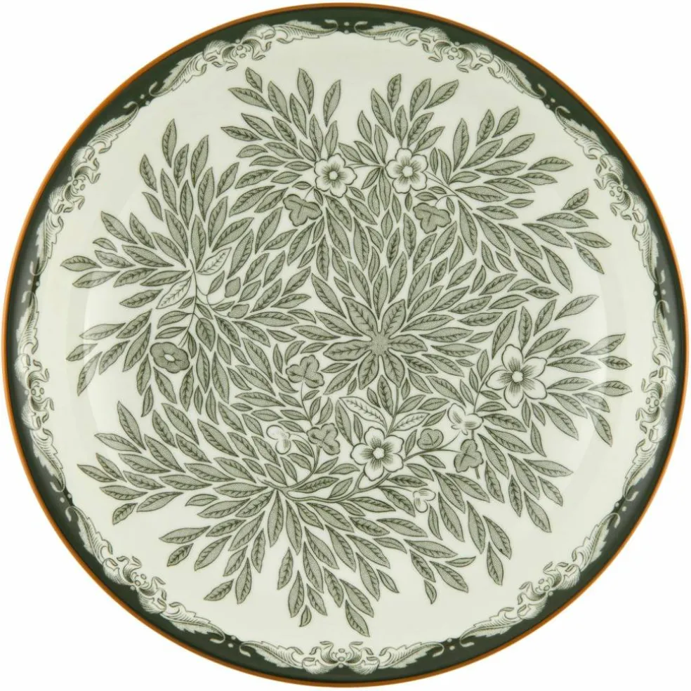 Ostindia Floris dyp tallerken 22 cm, grønn