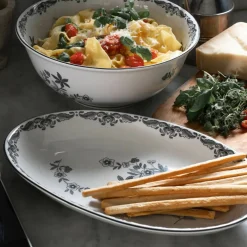 Ostindia Serveringsfat Ovalt, Svart