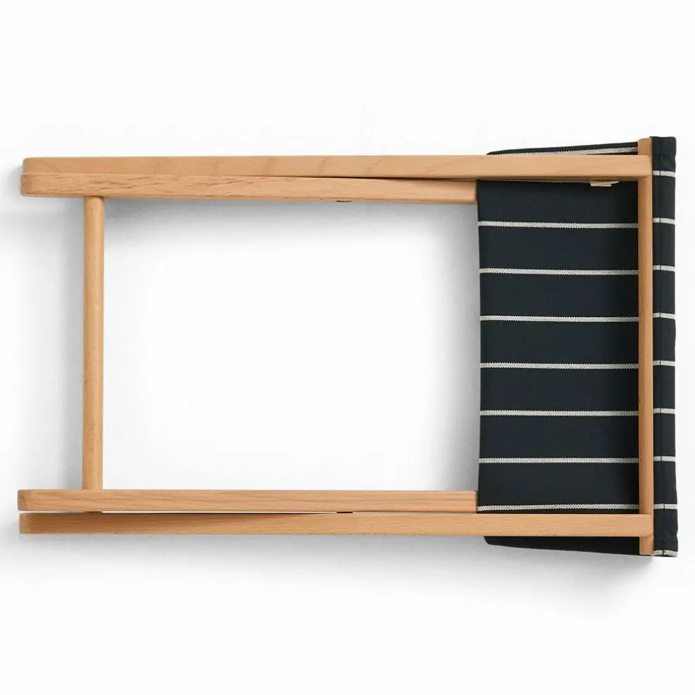 Outdoor Market sammenleggbar krakk, svart/beige