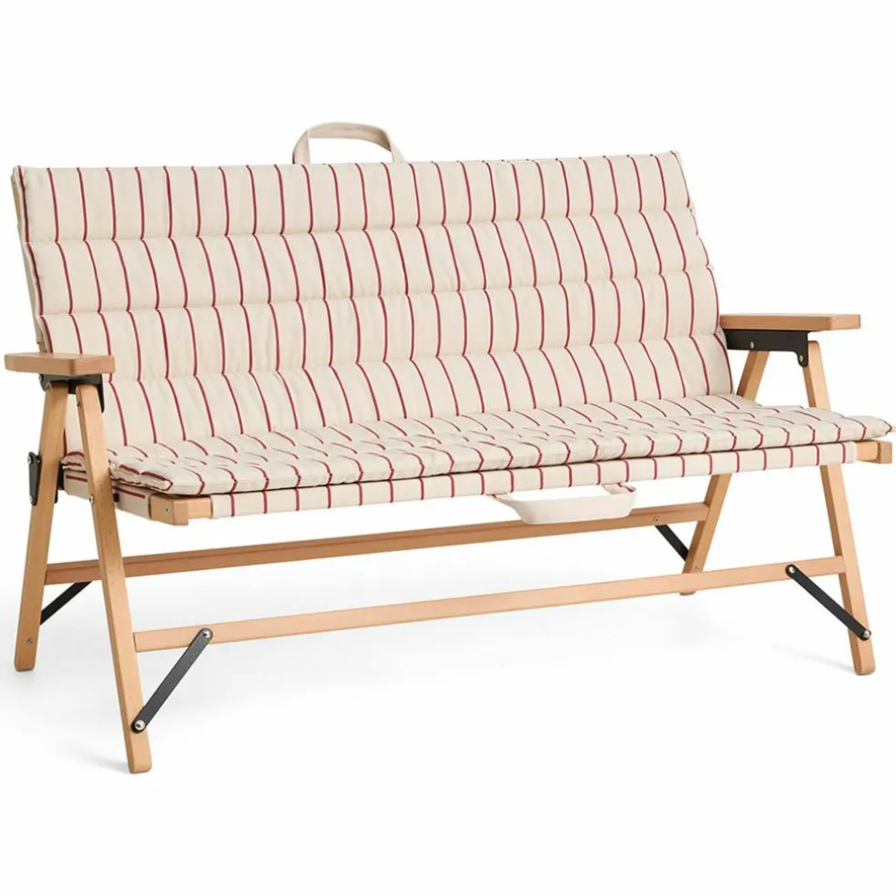 Outdoor Market sofapute, beige/rød