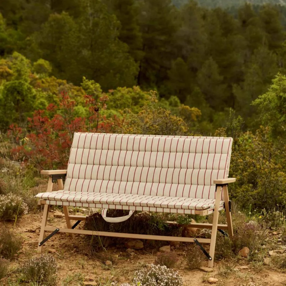 Outdoor Market sofapute, blå/beige