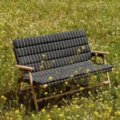 Outdoor Market sofapute, svart/beige