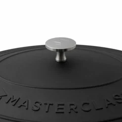 Oval non-stick-gryte 6 liter, svart