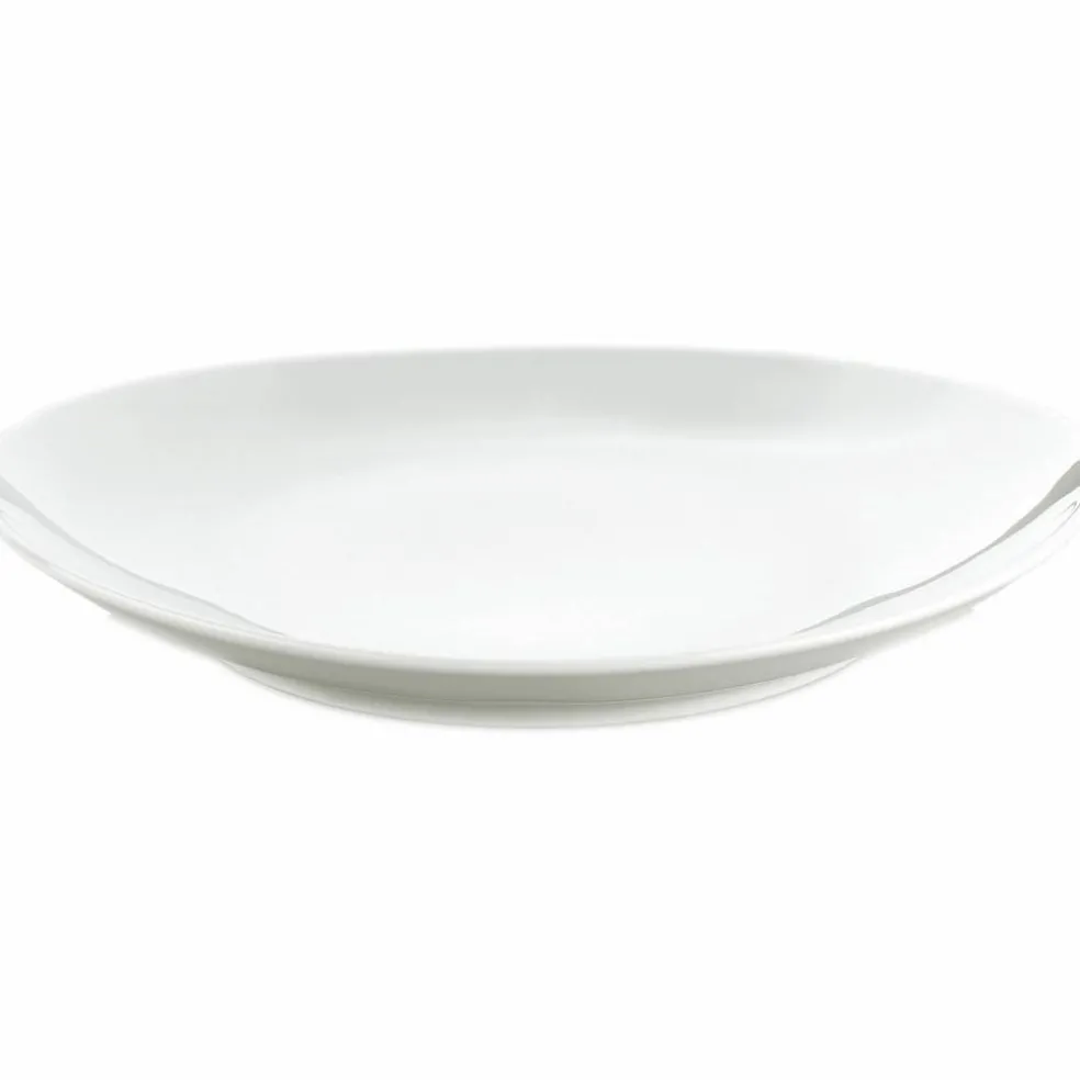 Oval steak-tallerken, lille 23 x 20,5 cm.