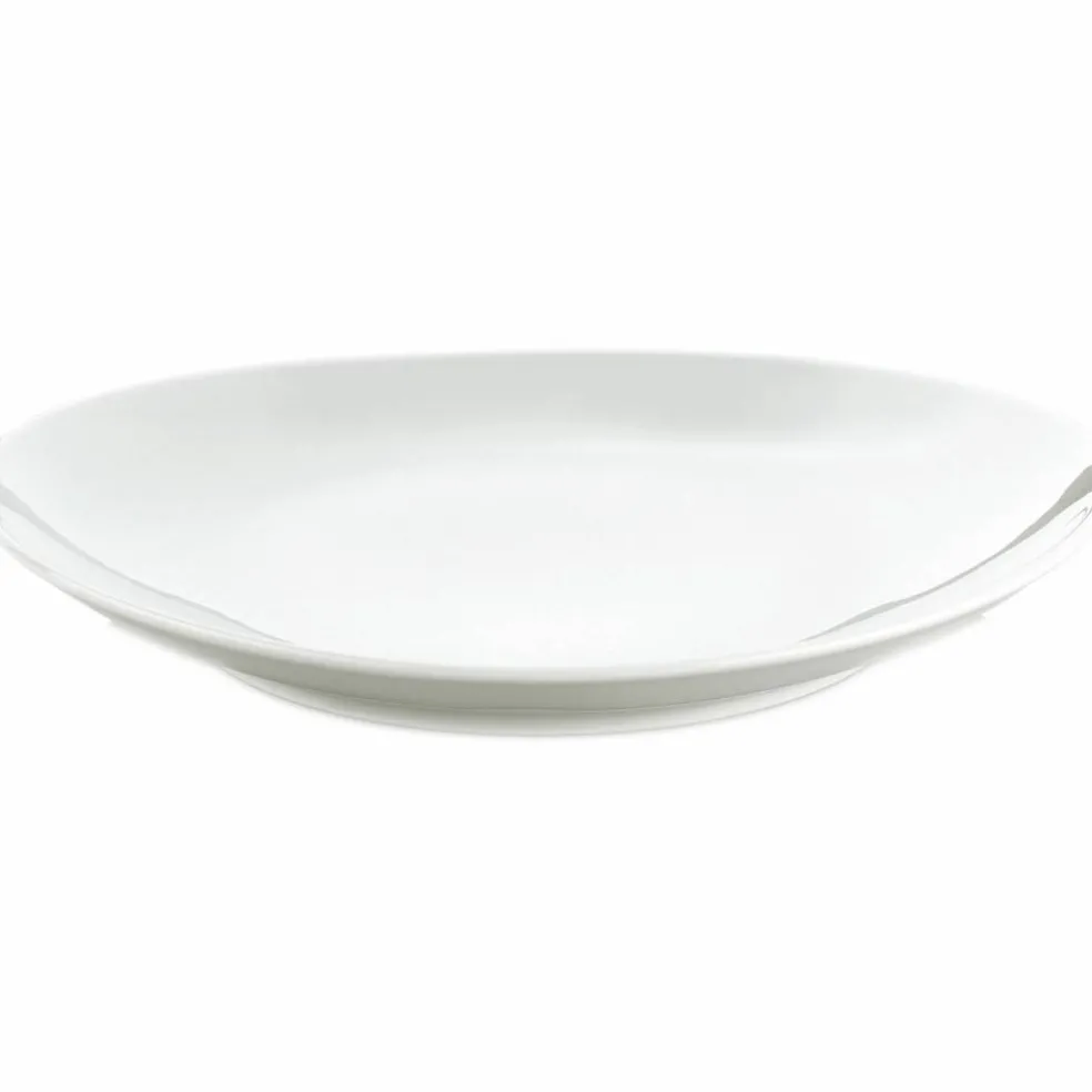 Oval steak-tallerken, stor 29,5 x 25,5 cm.