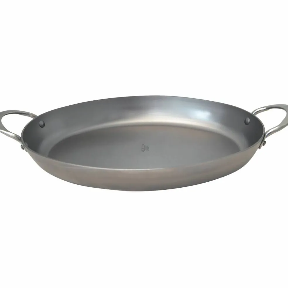 Oval Traktørpanne Karbonstål Lyonnaise Mineral B