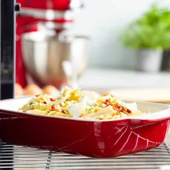 Ovnsform med lokk 31 x 18,5 x 6 cm, creme