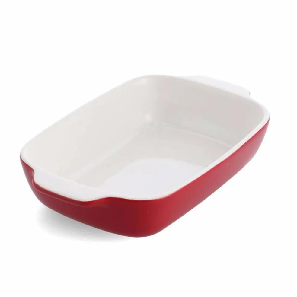 Ovnsform med lokk 31 x 18,5 x 6 cm, creme