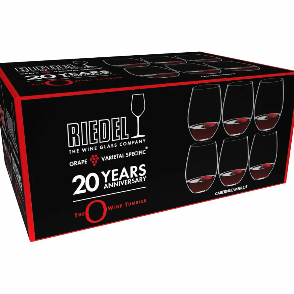 O Wine Tumbler Cabernet/Merlot vinglass 6-pakning 20-årsjubileum