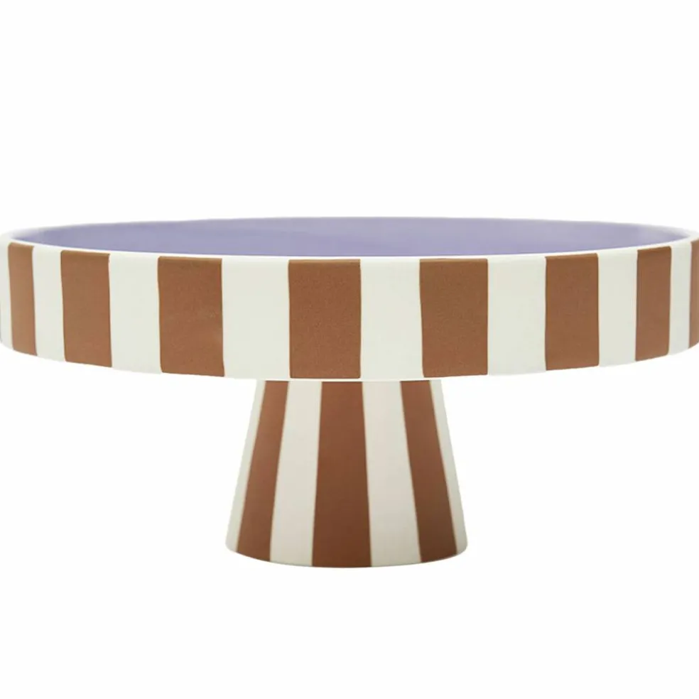 OYOY Toppu serveringsfat 27 cm, caramel/lavender