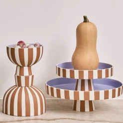 OYOY Toppu serveringsfat 20 cm, caramel/lavender