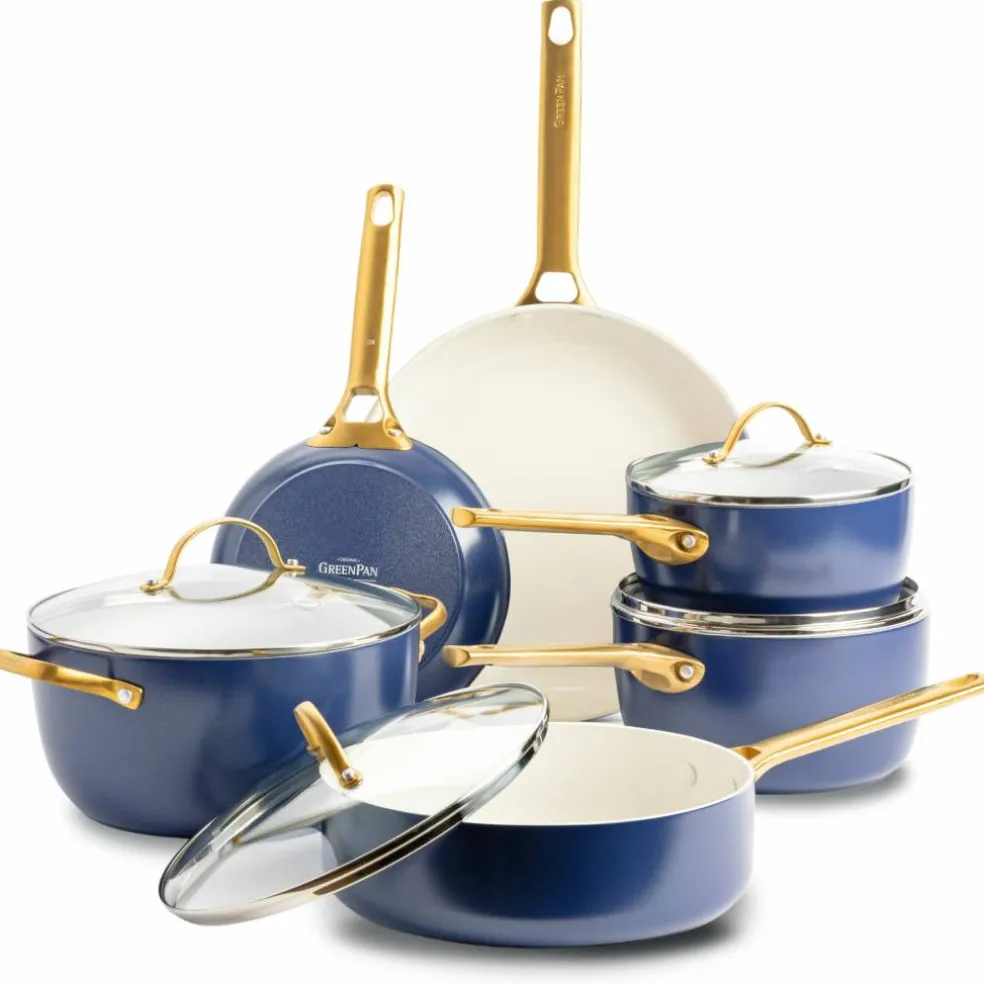 Padova gryte- og pannesett 6 deler, oxford blue