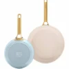 Padova stekepannesett 20 + 26 cm, light blue