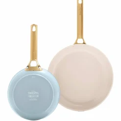 Padova stekepannesett 20 + 26 cm, light blue