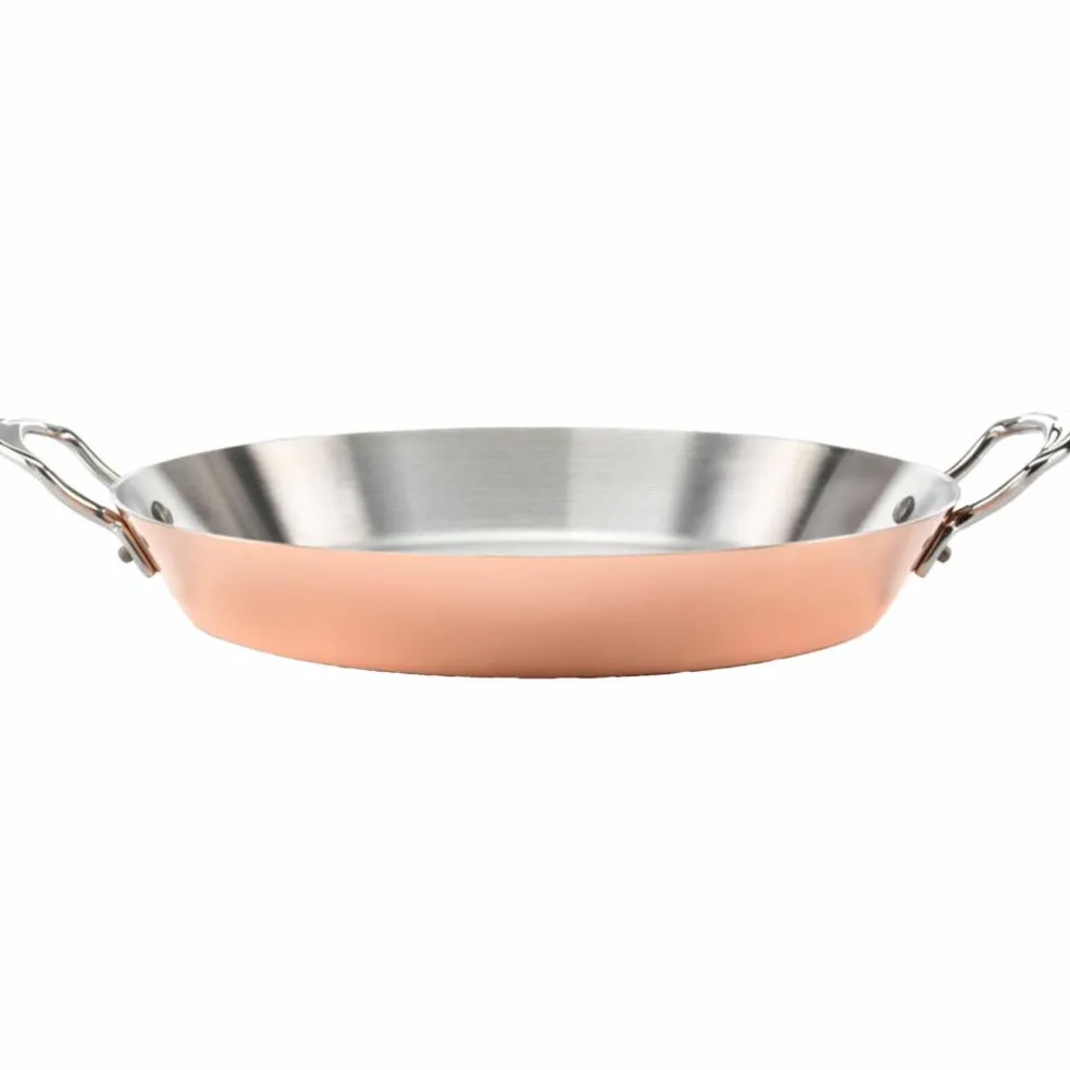 Paellapanne 30 cm, kobber