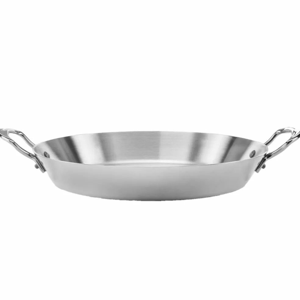 Paellapanne 30 cm, rustfritt stål