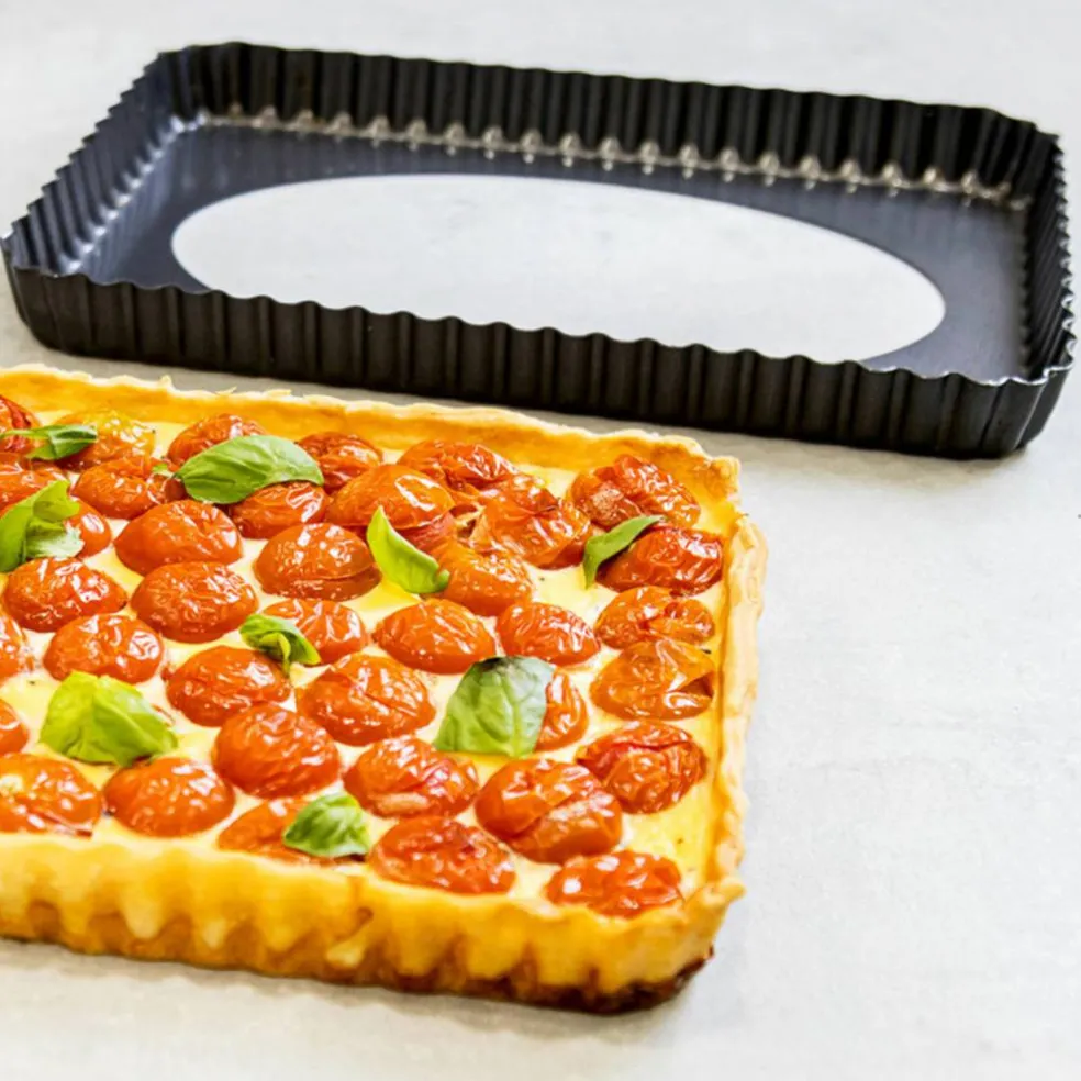 Paiform rektangulær med Avtakbar Bunn Non-stick 21 cm x 31 cm