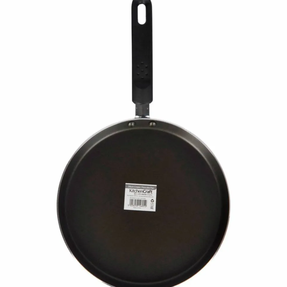 Pannekakepanne 24 cm, svart