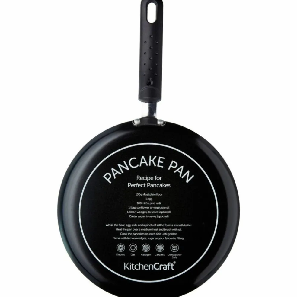 Pannekakepanne 24 cm, svart