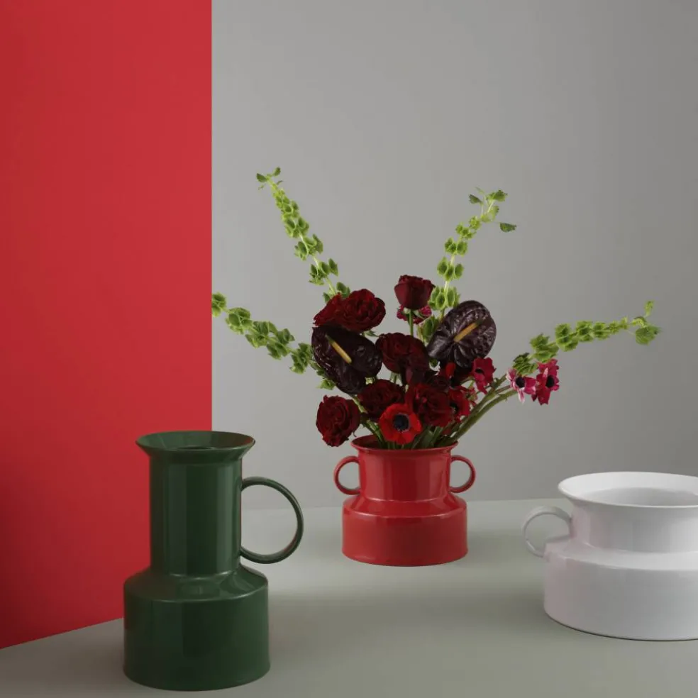 Panto Vase Ø 22 x H 19 cm Lollipop Red