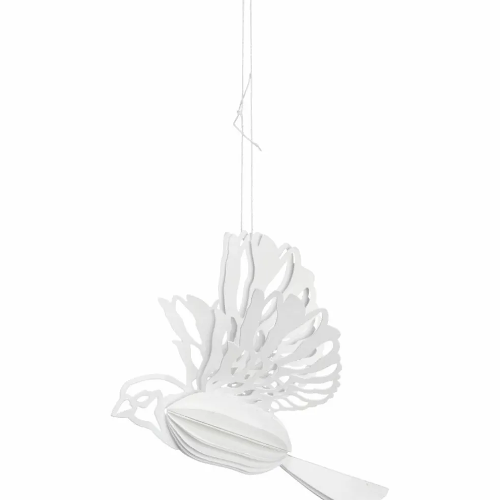 Paper Bird ornament 2-pack, coffee