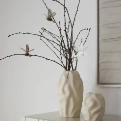 Paper Bird ornament 2-pack, coffee