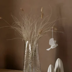 Paper Bird ornament 2-pack, coffee