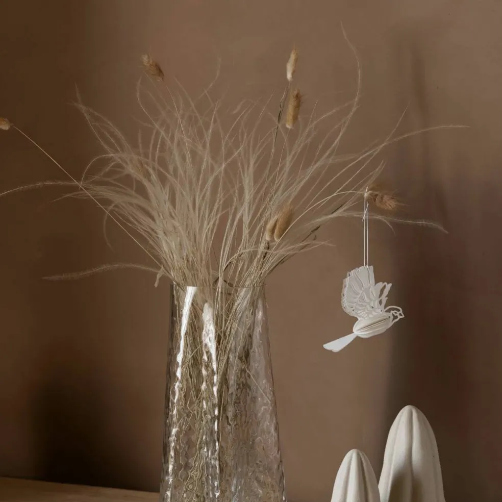 Paper Bird ornament 2-pack, coffee