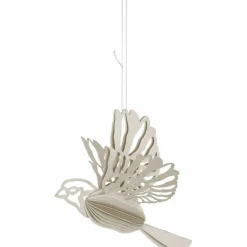 Paper Bird ornament 2-pack, natural