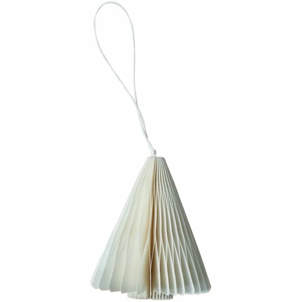 Paper Tree juletrepynt, 7 cm, hvit