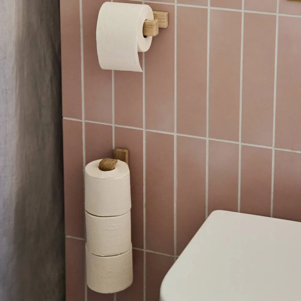 Papirholder, morkbeiset ask
