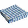 Pattern Lunch serviett, off-white/blue