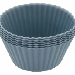 Pecan muffinsform 6-stk, 7x3 cm, indigo