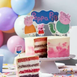 Peppa Gris kakepynt 12 stk