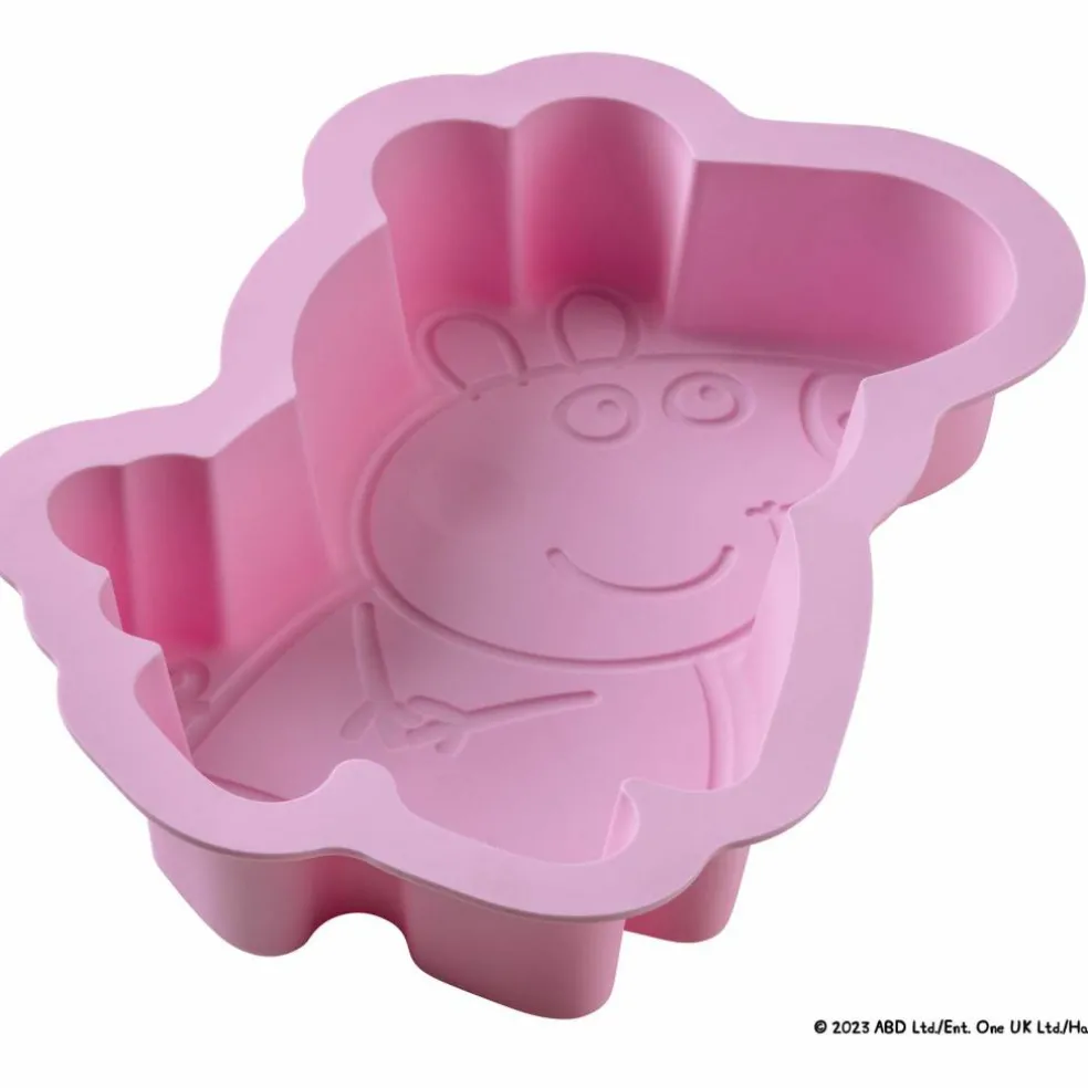 Peppa Gris motiv bakeform 19,5x27 cm, rosa