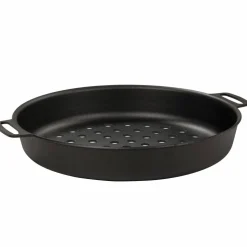 Perforert grillform, Ø24 cm, karbonstål
