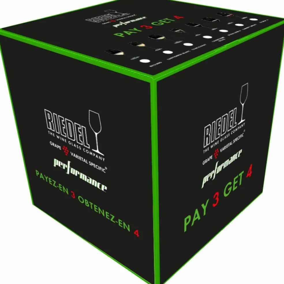 Performance champagneglass 4-pakning