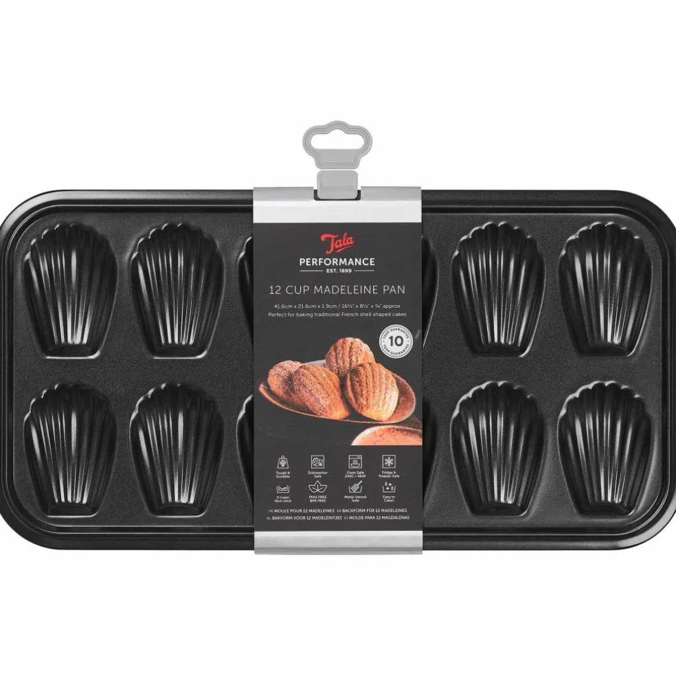 Performance madeleineform for 12 kaker